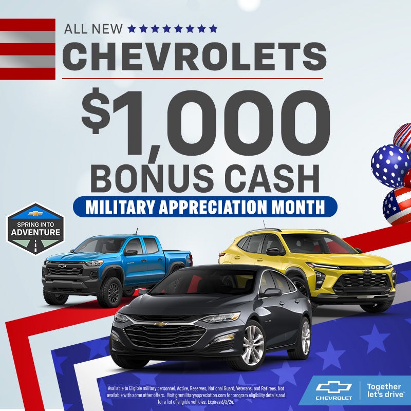 Military Appreciation Month - $1000 Bonus Cash